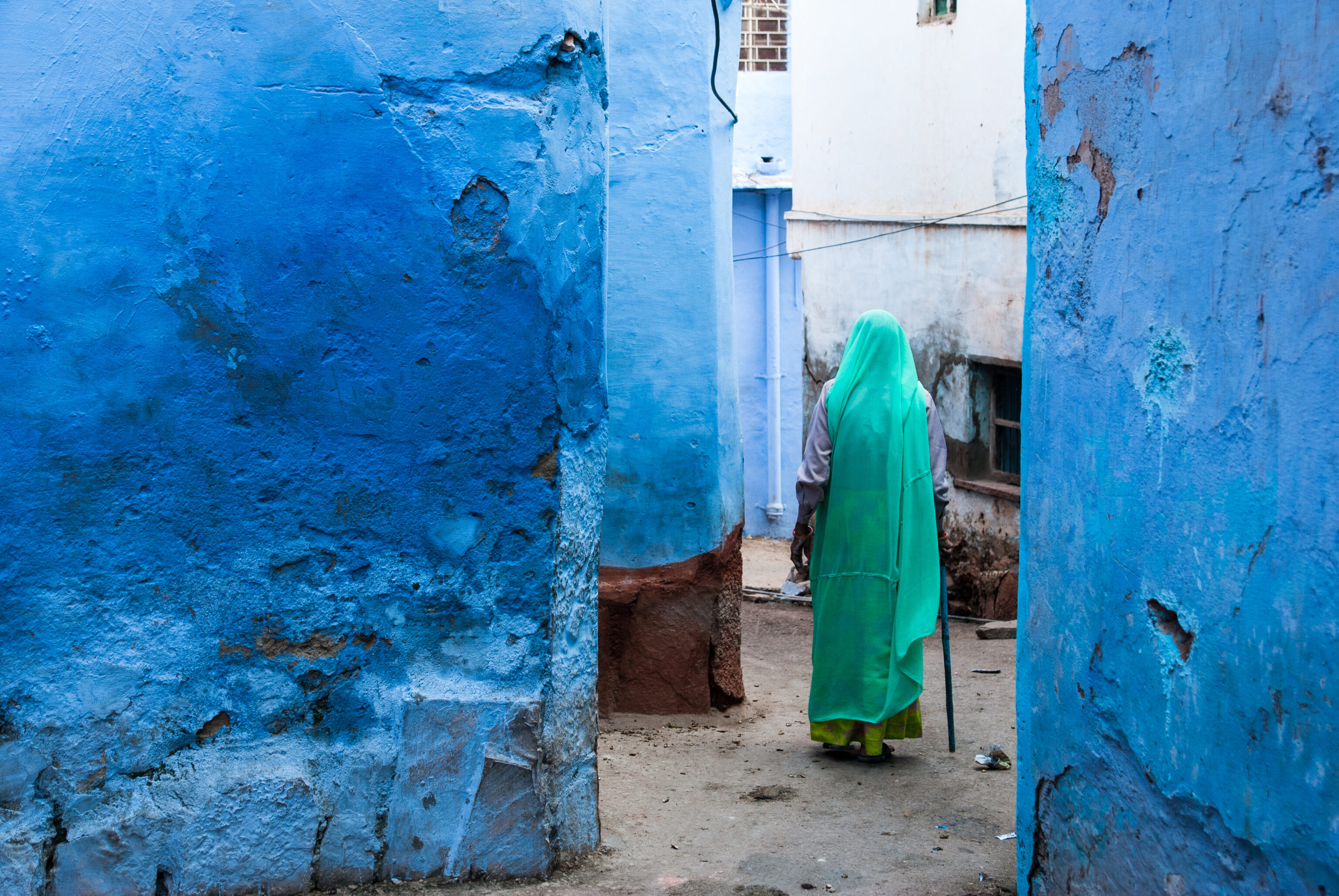 Blue,City,Of,Jodhpur,,Rajasthan,,India.,Urban,Scene.,Jodhpur,Is