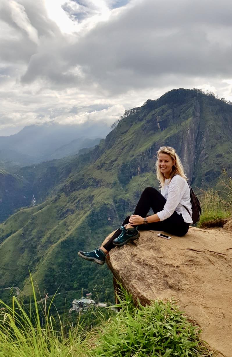 Evelien bij Little Adam's Peak