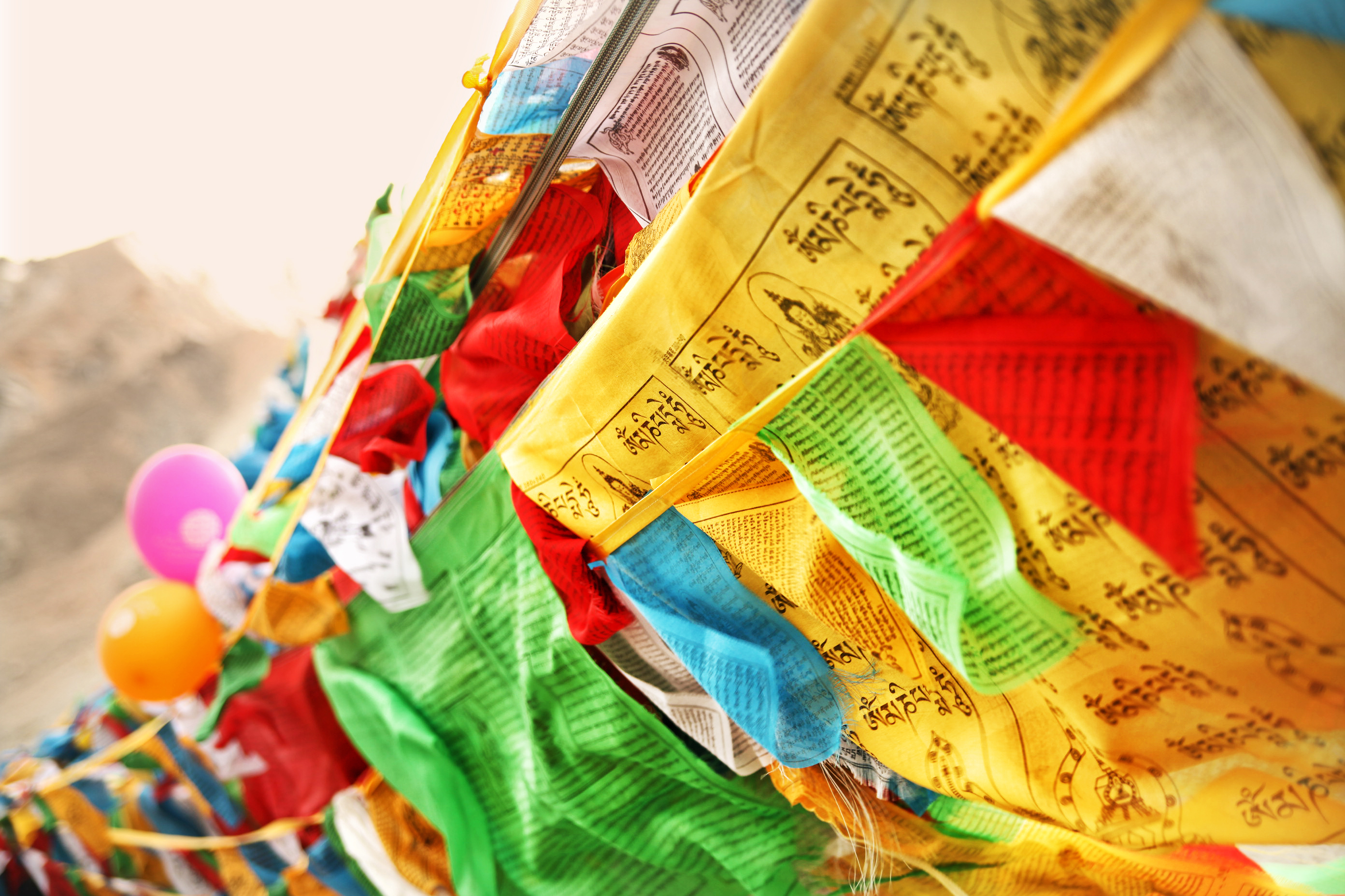 Prayer,Flags,And,Balloons,At,Mount,Everest,Base,Camp,In