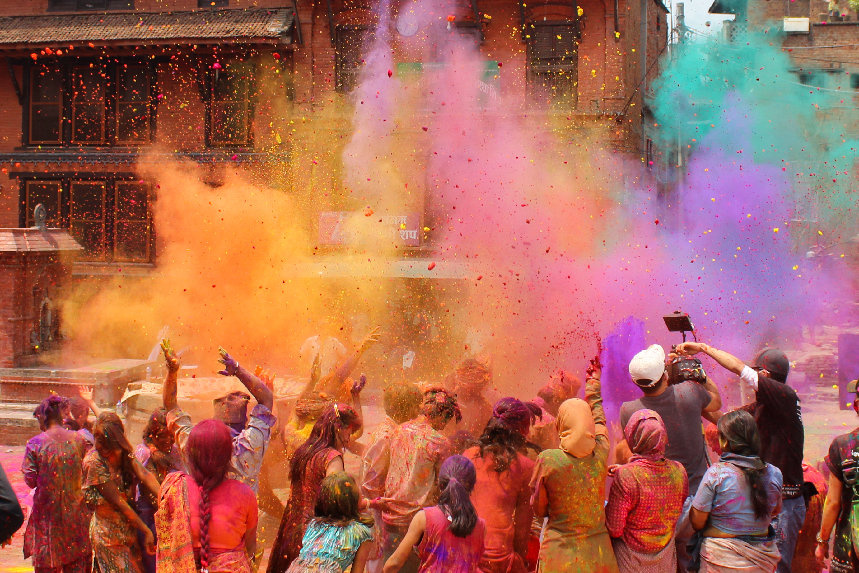 Holi viering in India