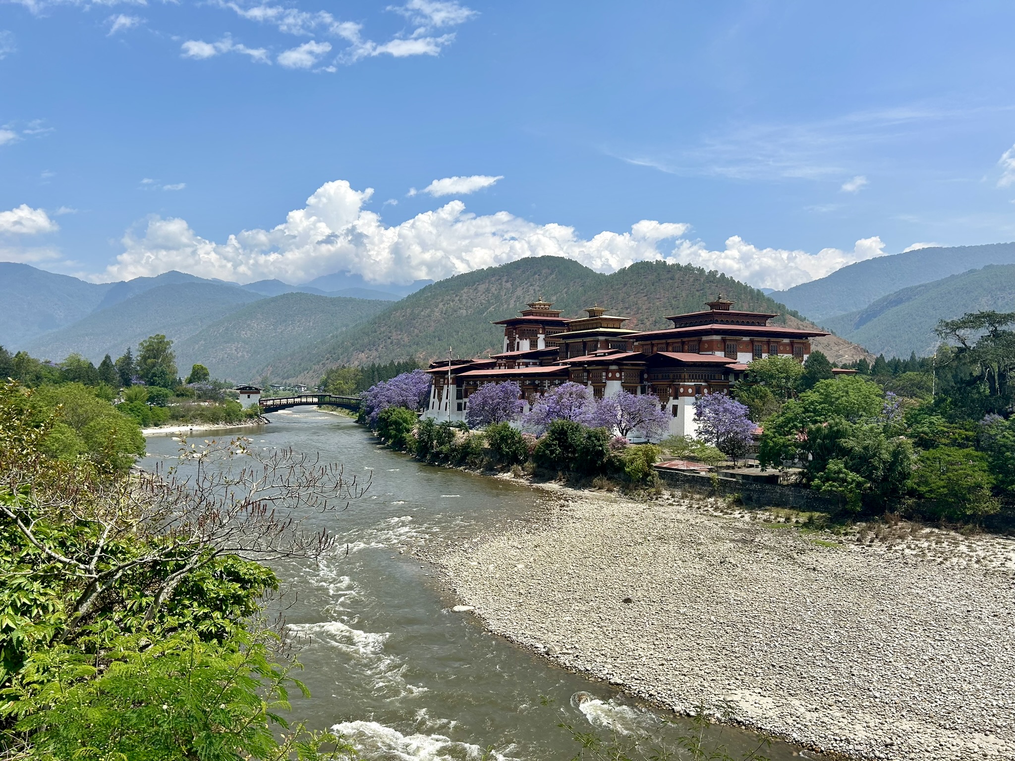 De Punakha Dzong in Bhutan
