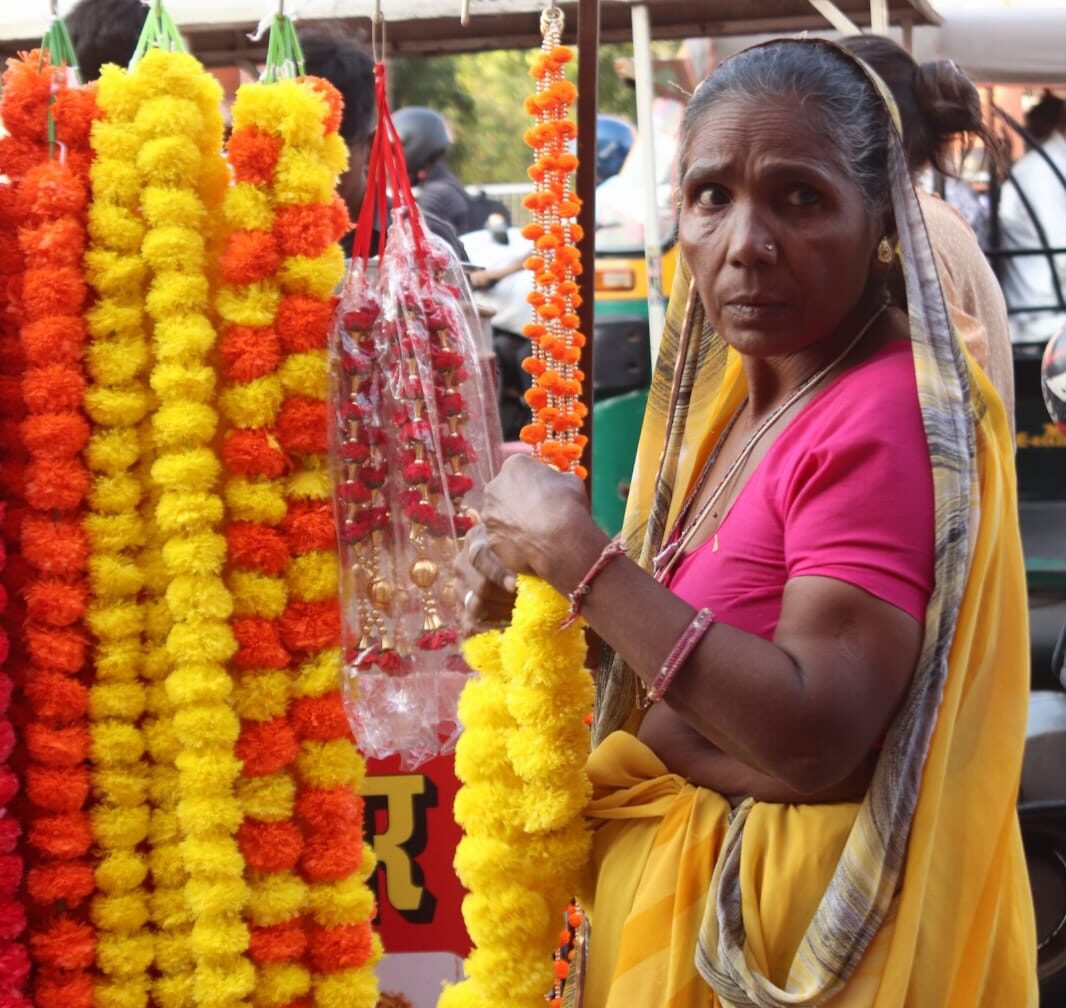 Jaipur bloemenmarkt