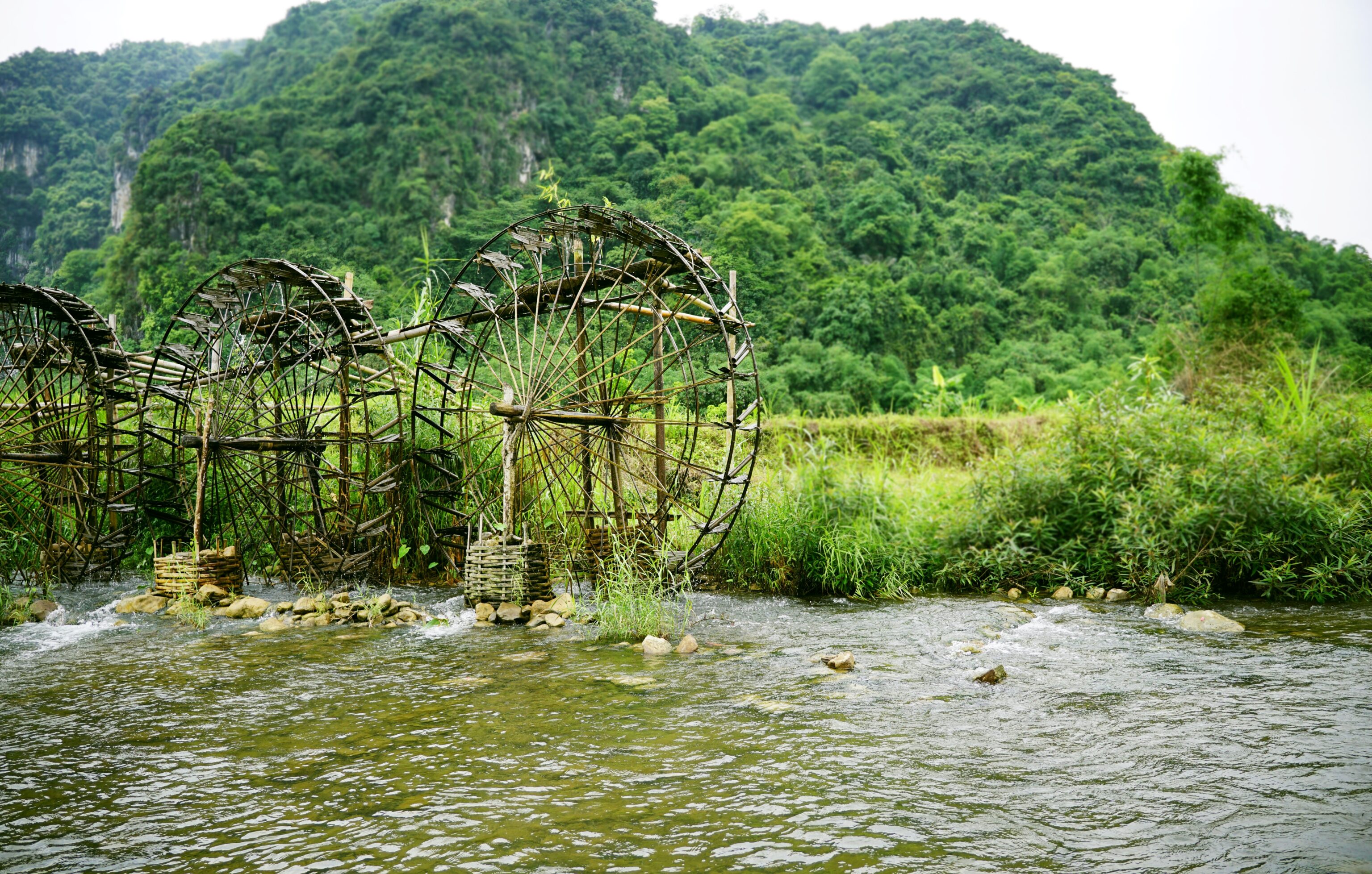 Pu Luong waterwheels