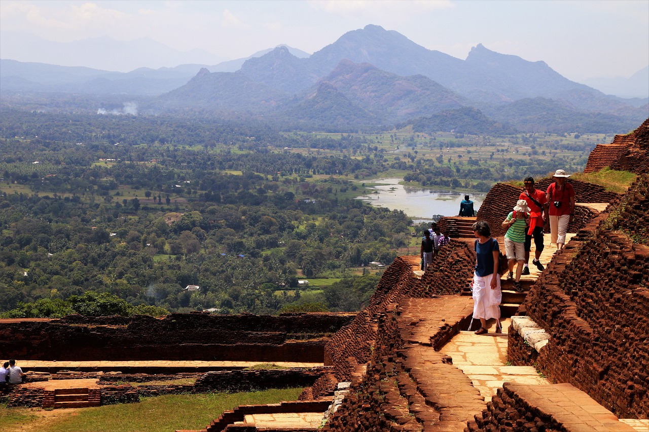 Uitzicht in Sigiriya, Sri Lanka