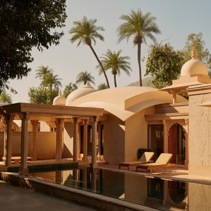 Amanbagh, India - Accommodation, Pool Pavillion Exterior Exterior