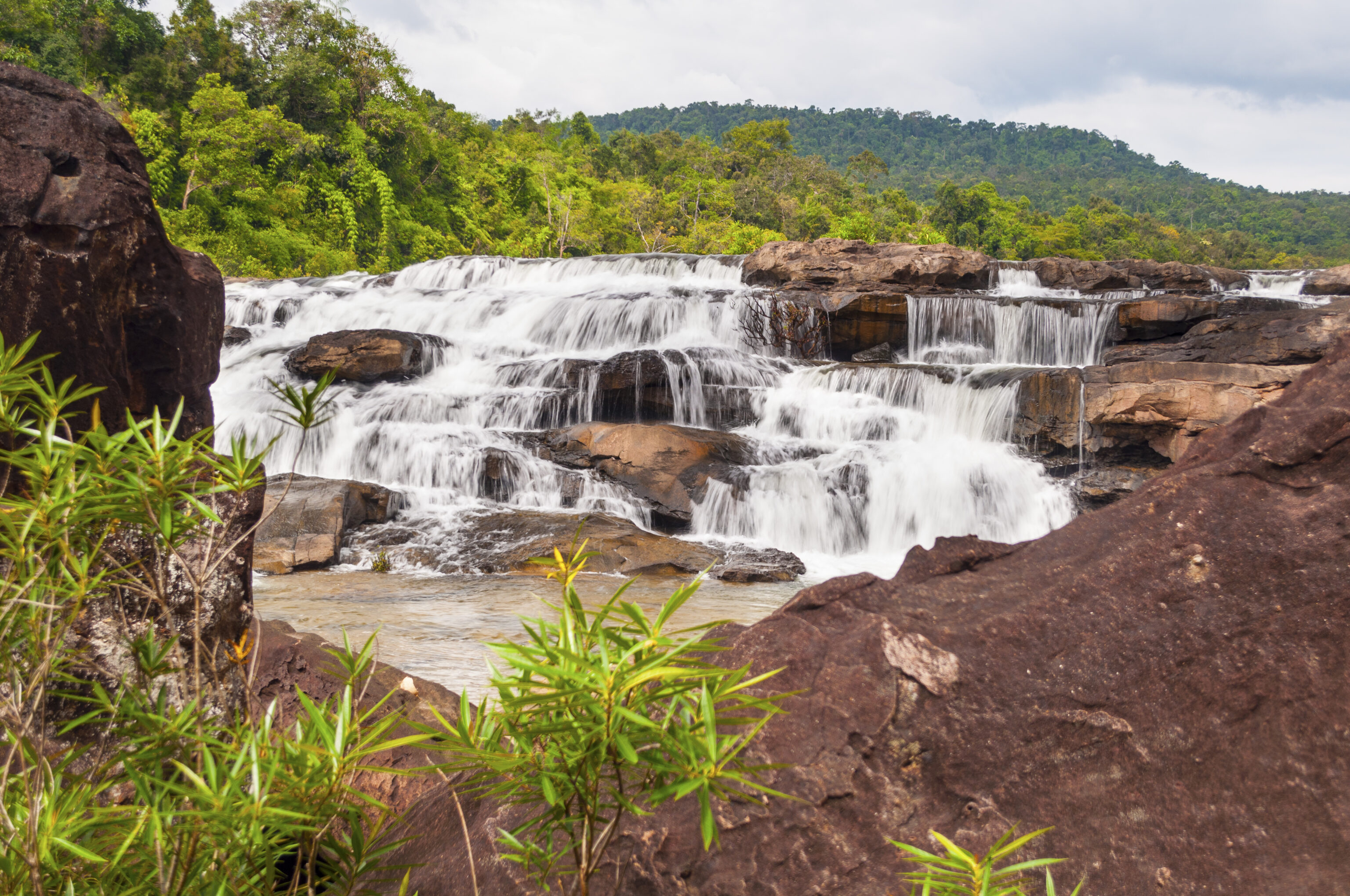 Tatai,Waterfall,:,Koh,Kong,,Cambodia.,Found,On,The,Tatai